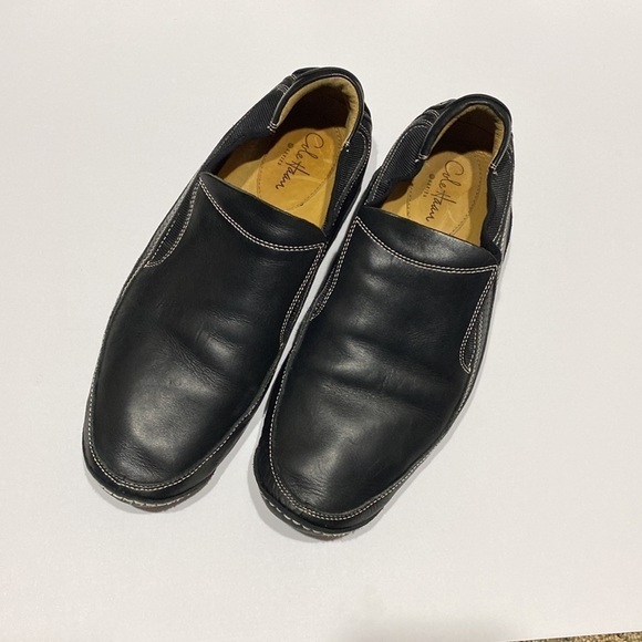 Cole Haan G Series Nike Air Men’s Black Leather Loafers Slippers Driving Shoes. - Picture 3 of 12